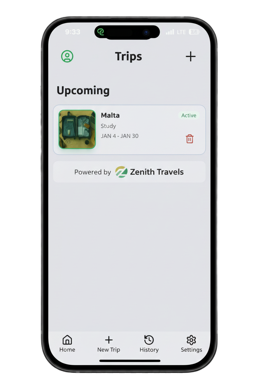 Agency branded app mockup